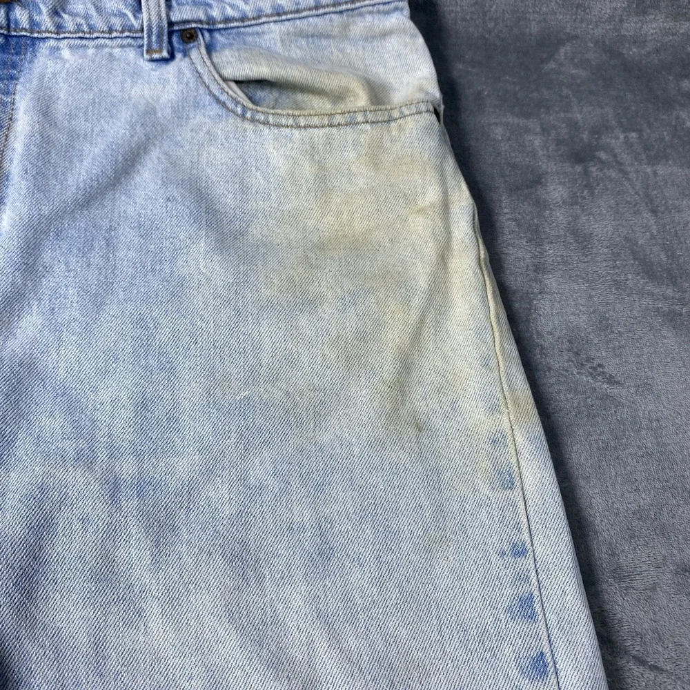Vintage Levis 550 Jeans Fits 42x31 USA Made 1995 Tapered Relaxed Denim Work Fade